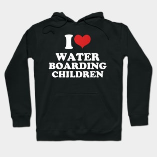 I Love Water Boarding Children Premium Hoodie